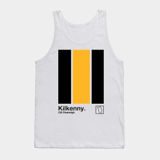 County Kilkenny / Original Retro Style Minimalist Poster Design Tank Top